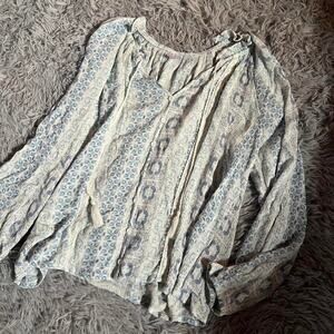 Floral Lace Airy Delicate Bohemian Indie Coquette Pastel Whimsical Lagenlook Top